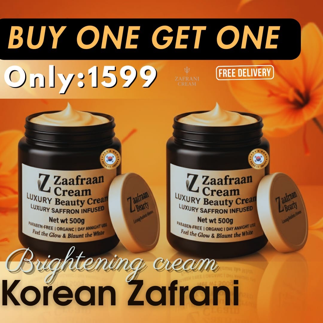 Korean Zafrani Beauty Cream – Buy 1 Get 1 Free Offer
